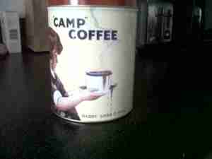 Wanted some vintage coffee tins but found this perfect one; my daddy used to drink Camp coffee!